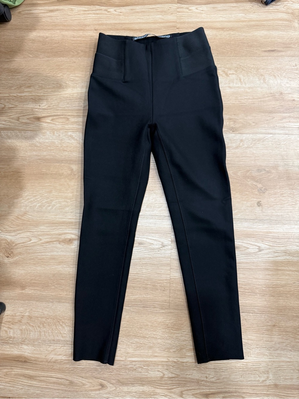 Alexander Wang Black High-Rise Skinny Ponte Pants